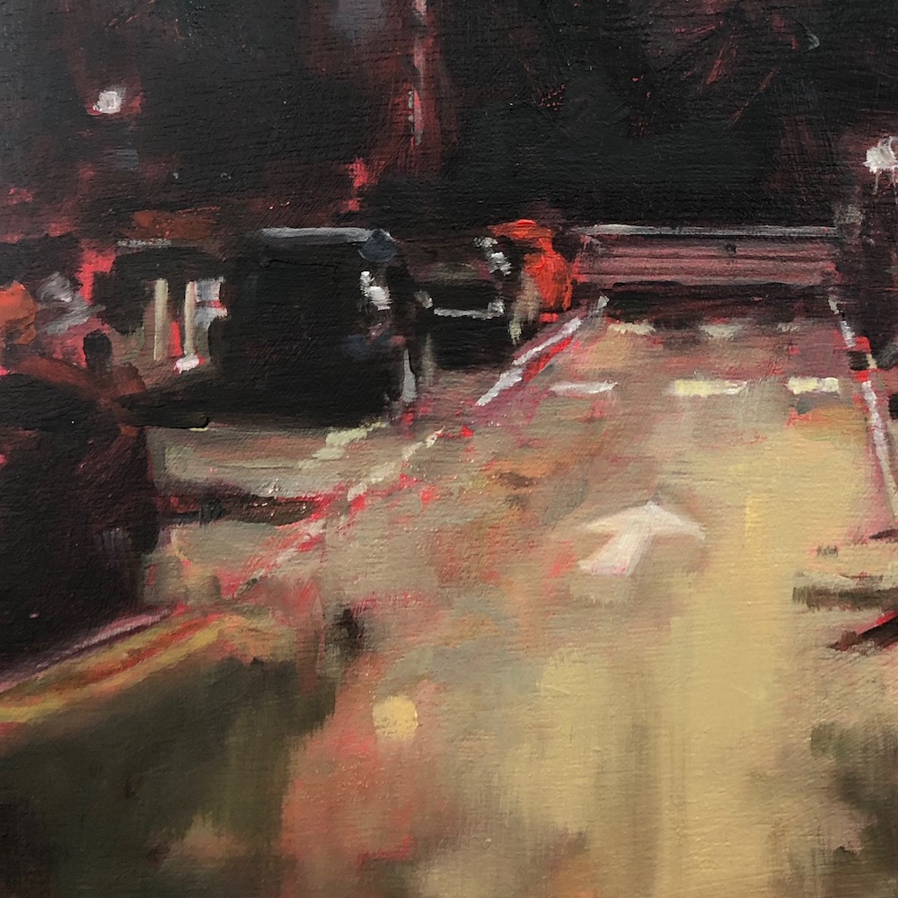 Stay or go - oil painting by Louise Ventris